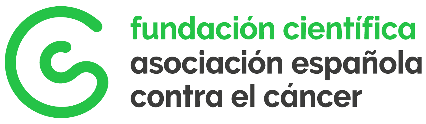 funder_aecc Logo of Fundación Científica Asociación Española Contra el Cáncer, with a green symbol and text in green and black.