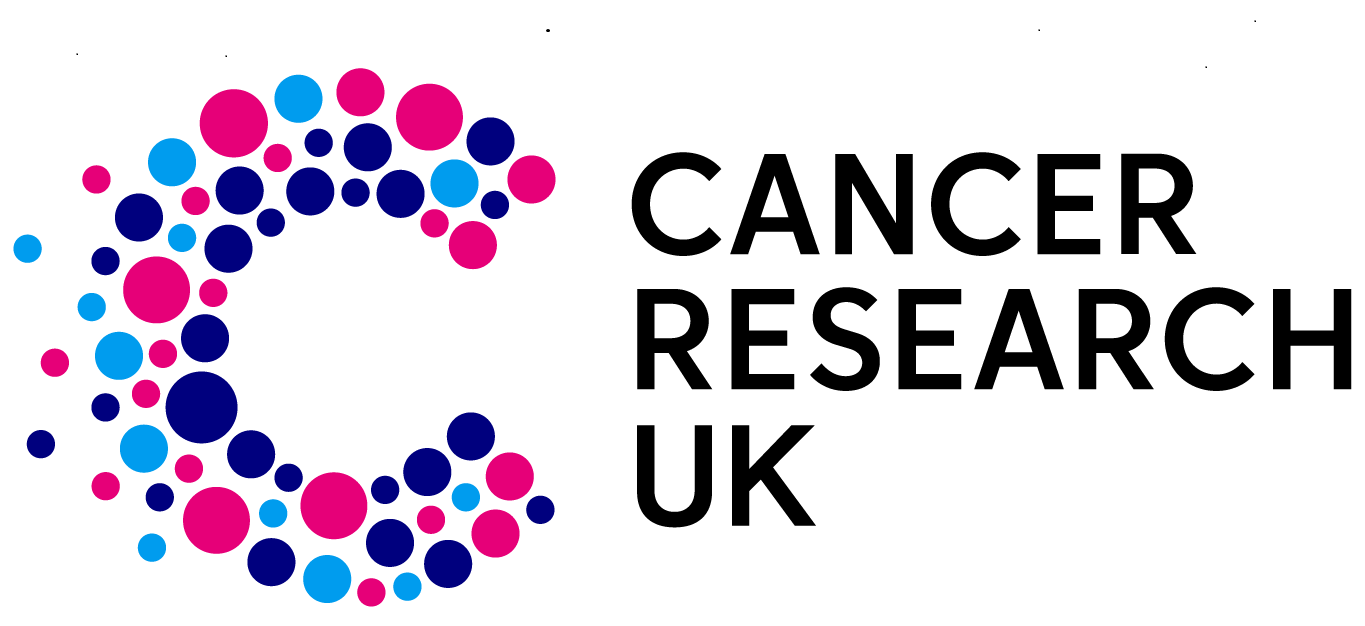 funder_cruk Cancer Research UK logo with a large C made of pink and blue dots, next to the words Cancer Research UK in black text on a white background.
