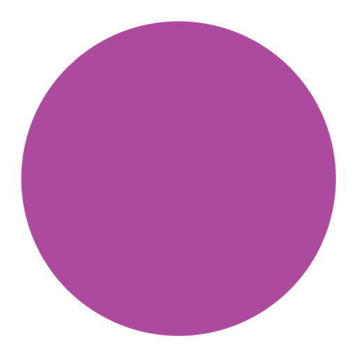 A solid purple circle centred on a light grey background.